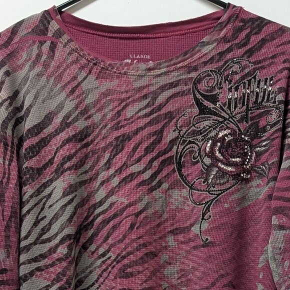 Sinful by Affliction Thermal Embellished L/S Tee - Picture 6 of 9